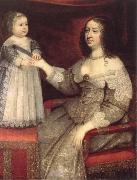 Rembrandt van rijn, anne of austria with her louis xiv